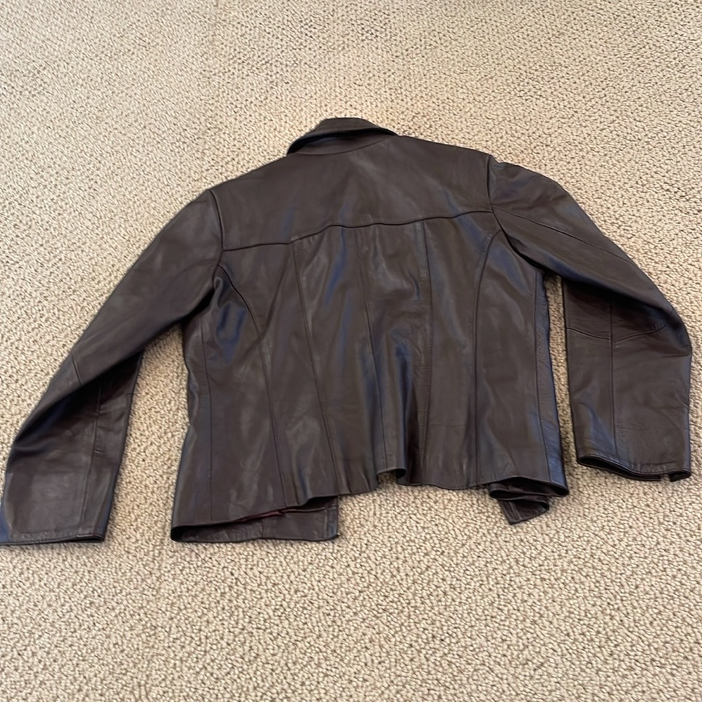 Argentina soft, leather jacket, chocolate brown - Picture 7 of 8